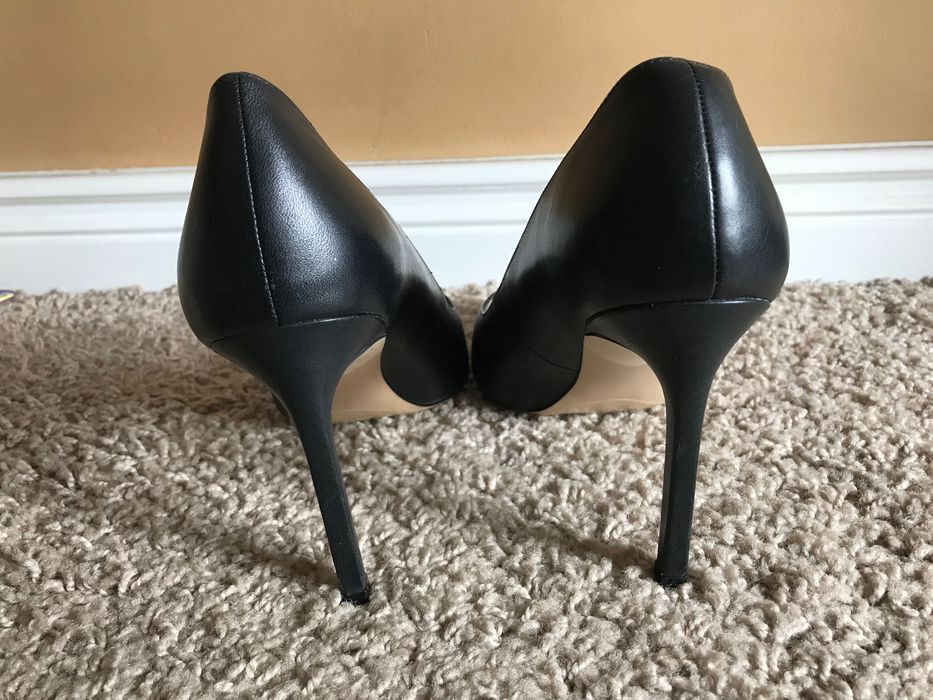 Mango szpilki 39 szpic skora skorzane eleganckie klasyczne