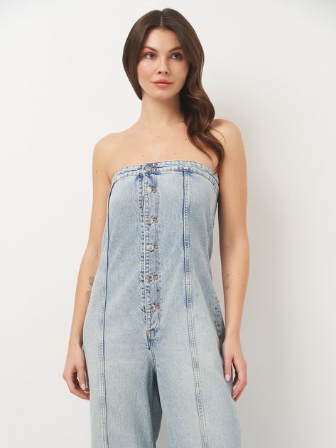 Zara,новий жіночий джинсовий комбінезон р.л