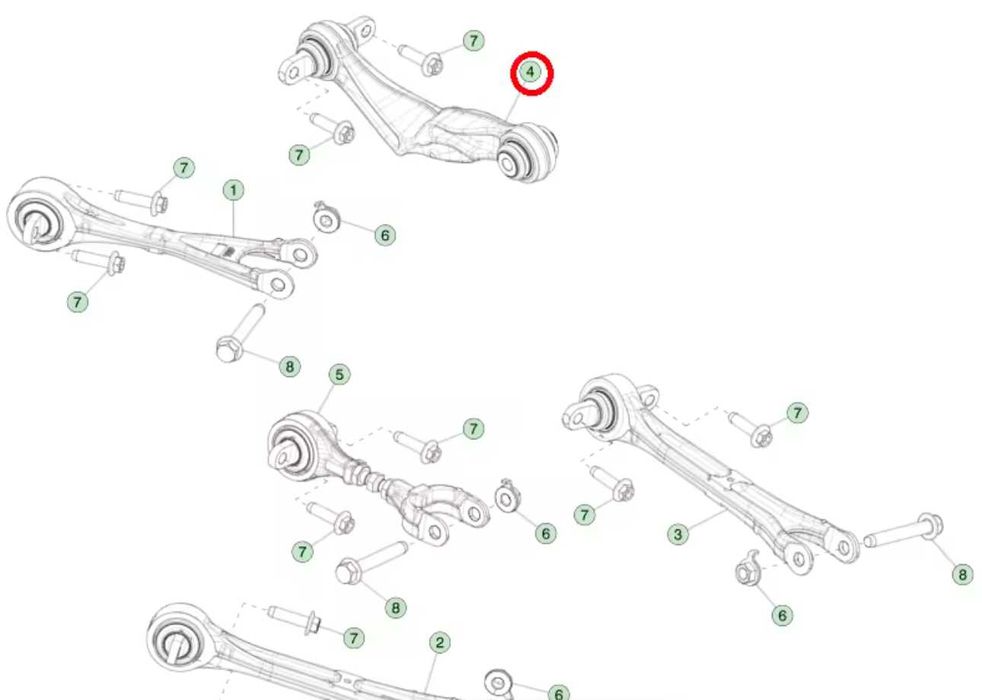 Плавающий сайлентблок Tesla model X \ Y Plaid ГАРАНТІЯ