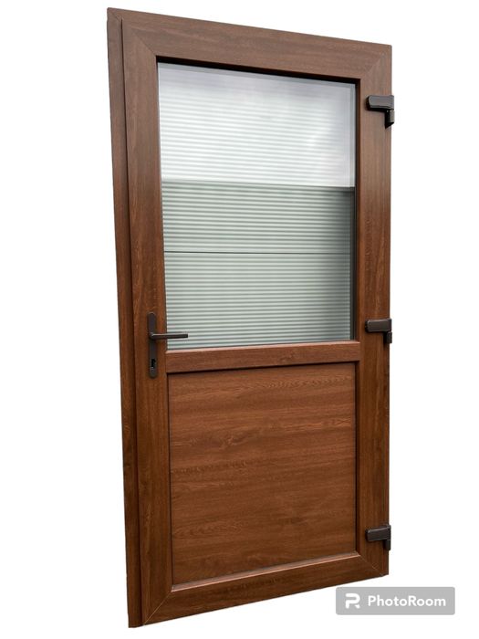 Drzwi wejściowe pcv złoty dąb zewnętrzne PVC NOWE tarasowe sklepowe