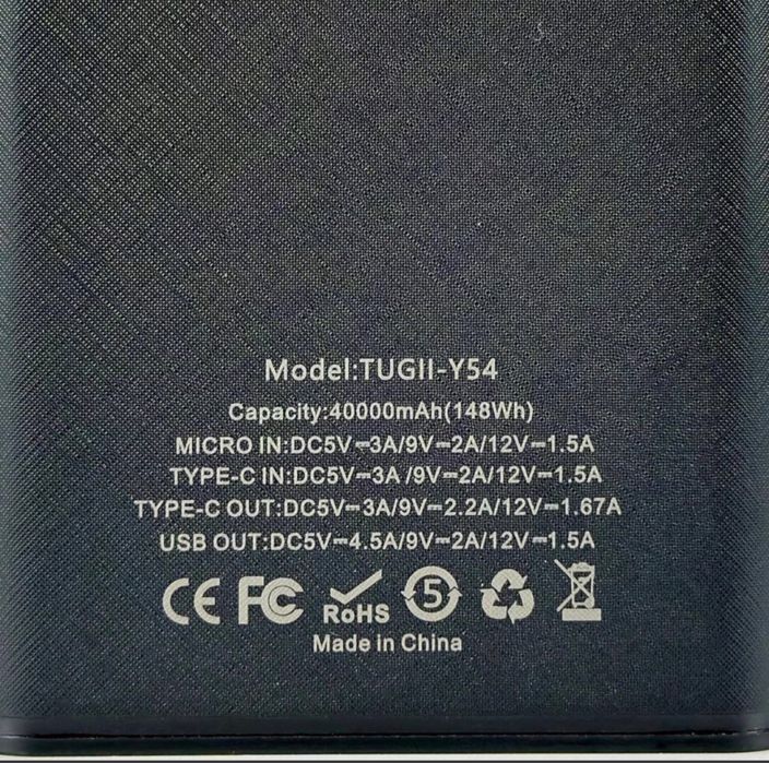 PowerBank WUW-TUGII Y54 40000mAh PD22.5W