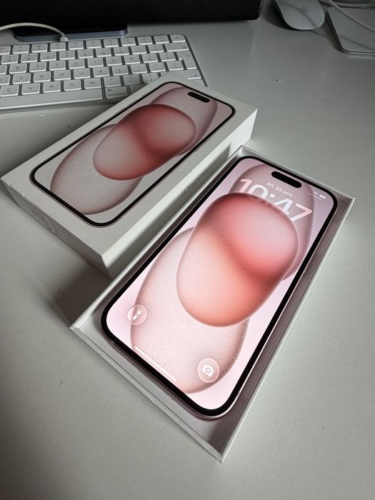 Bateria 100% iPhone 15 256gb Pink Idealny