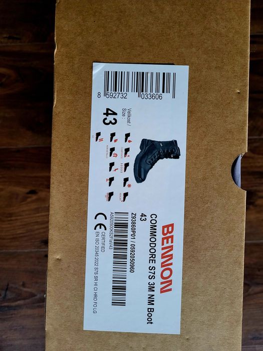 Buty robocze,taktyczne, wojskowe. Bennon Commodore S7S  roz. 43 Nowe.