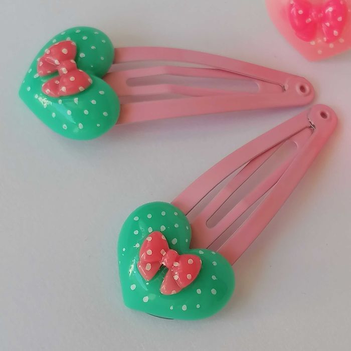 Zestaw do włosów komplet spinki spineczki frotki gumki serduszka