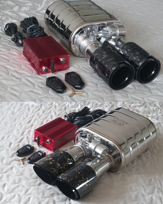 Банка глушник з заслінкою MK Racing прямоточный глушитель с заслонкой