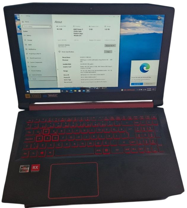 Acer Nitro 5 AN515-42 | Ryzen 5 | RX 560 4GB | 16GB RAM | SSD+HDD |

Ładowarka