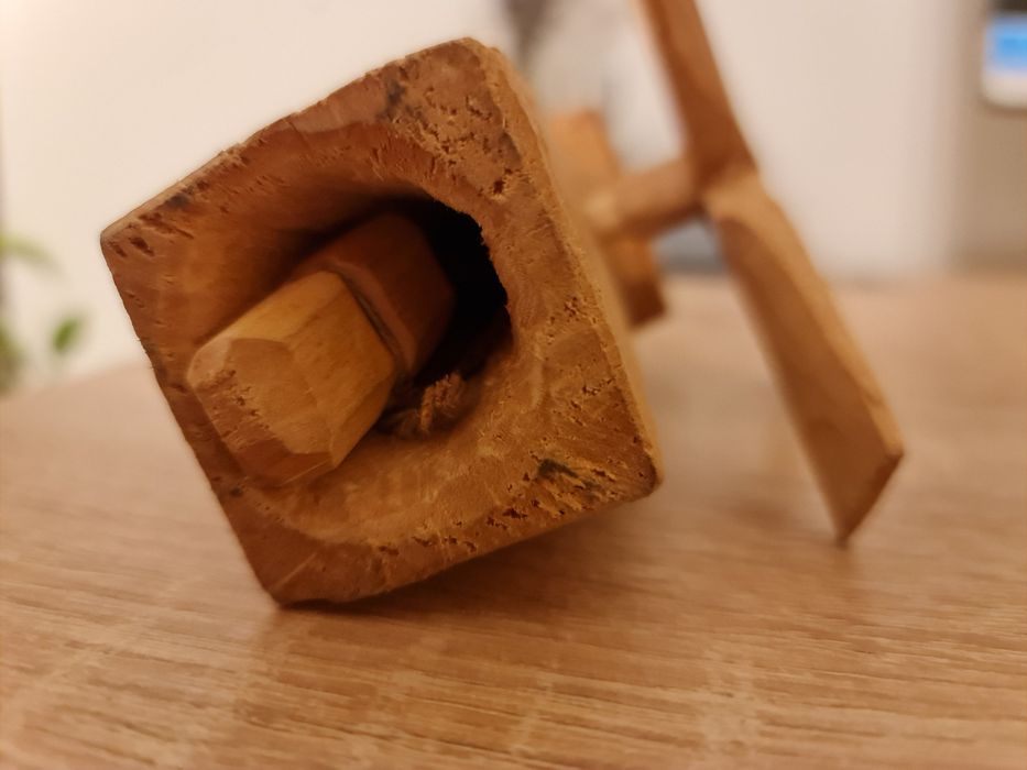Wiatrak drewniany,miniatura,dekoracja