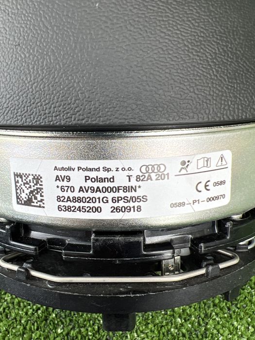 Подушка безопасности водителя Airbag Audi A1 Audi A3 / S3 / RS3