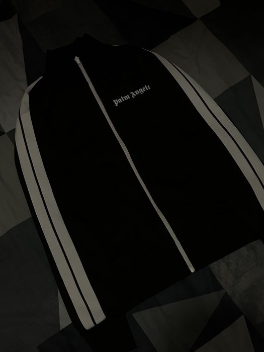 Palm Angels Zip Hoodie Black