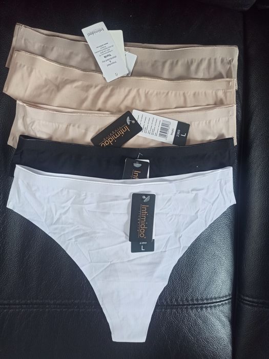 Intimidao stringi 2369.Wielokolorowe . 5 sztuk. Rozmiar L.