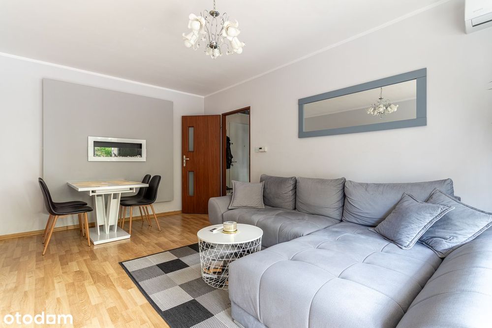 2 pokoje, 49,24m2, balkon, miejsce postojowe, klimatyzacja, parter