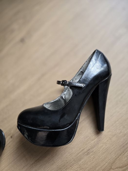 Szpilki lakierowane, unikat, burleska 13cm, rozmiar39