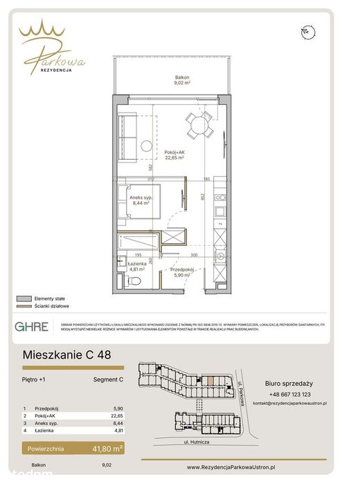 2-pokojowe mieszkanie 41m2 + balkon Bez Prowizji