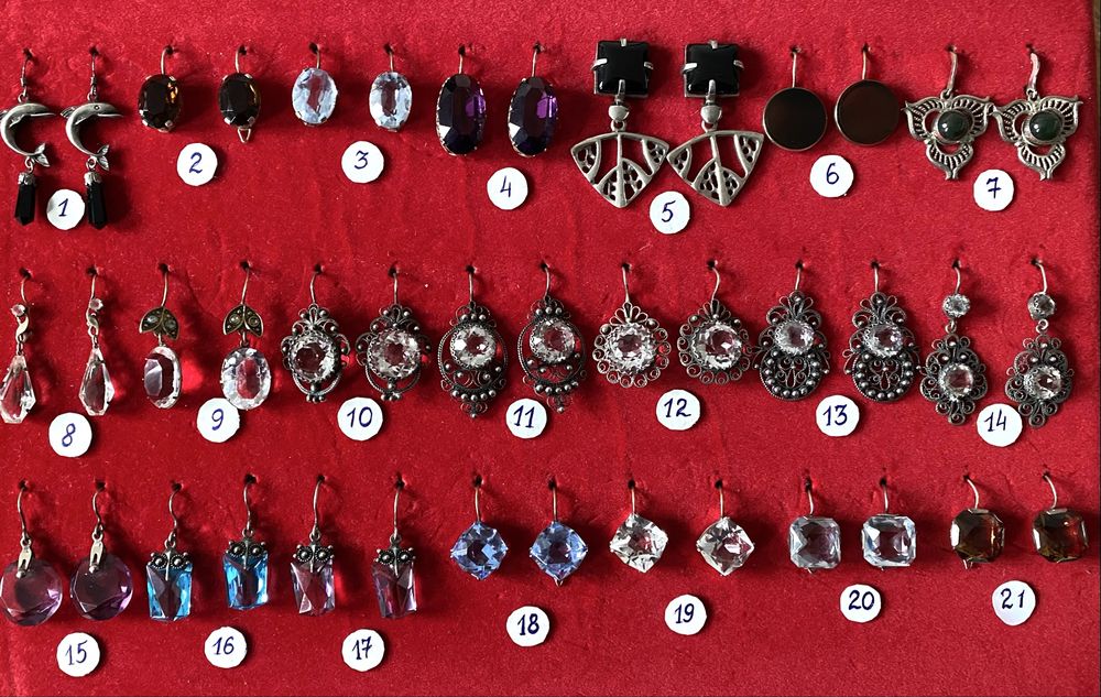 Серьги Серебро 875 916 пр СССР Серебряные серьги