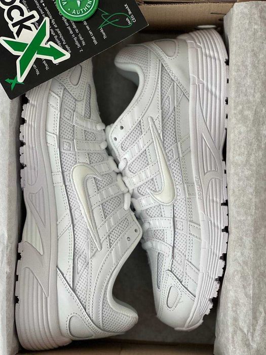 Женские кроссовки Nike P-6000 Triple White Premium. Размеры 36-40