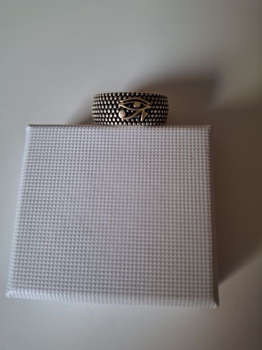 Anel em prata e ouro 9k