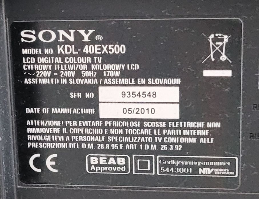 Telewizor Sony Bravia 40"