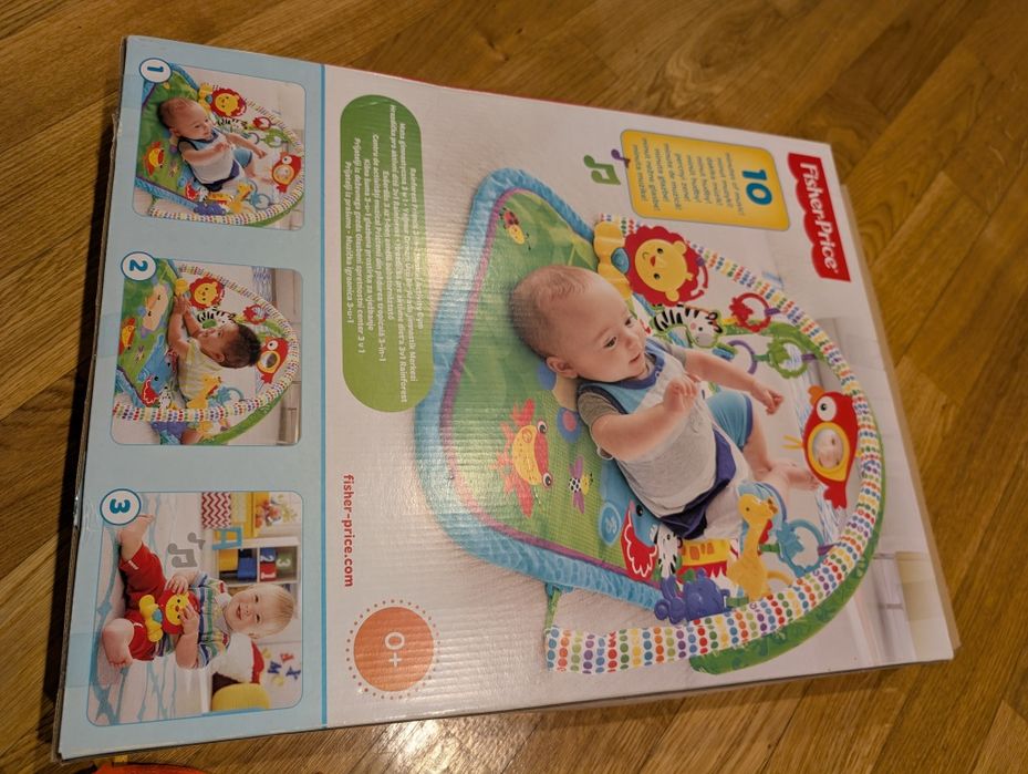 Mata z pałąkami Fisher Price 0+ lusterko