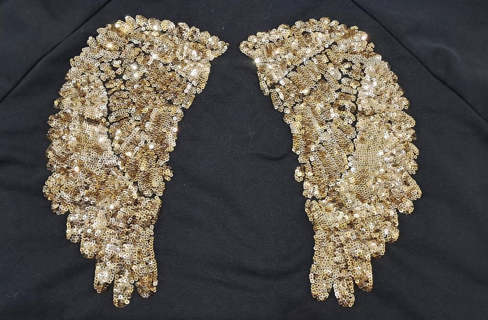 Bluza z kapturem cekiny oversize longsleeve