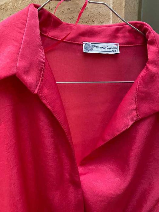 Vestido rosa vivo nacional