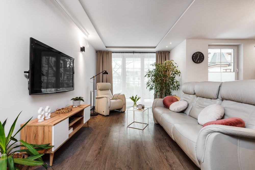 Mieszkanie wśród zieleni, taras i kominek, 74 m² - Gdańsk Myśliwska