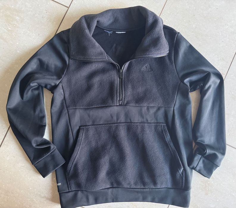 Adidas Aeroready bluza damska,polar S/M super stan, duże logo,kangurka