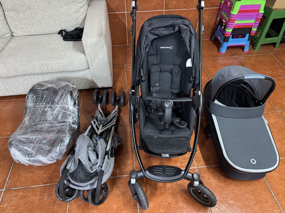 Trio bebeconfort maxicosi + carrinho de viagem