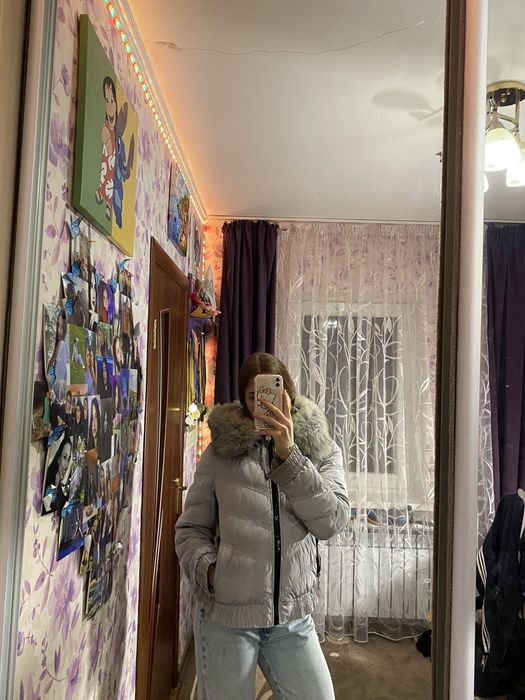 Куртка зима-весна-осінь, розмір M-L, колір сірий