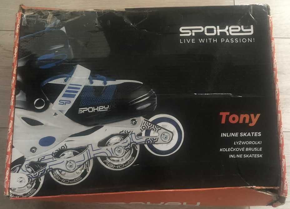 Rolki regulowane Spokey Tony 30-33 stan bardzo dobry