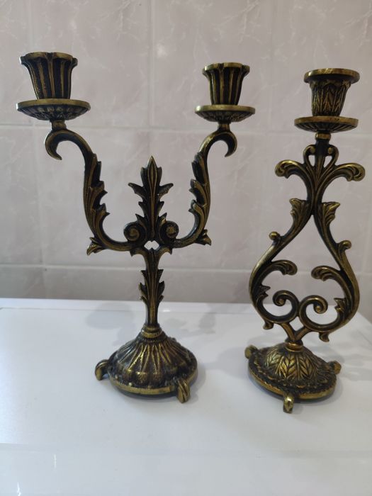 Подсвечник латунный