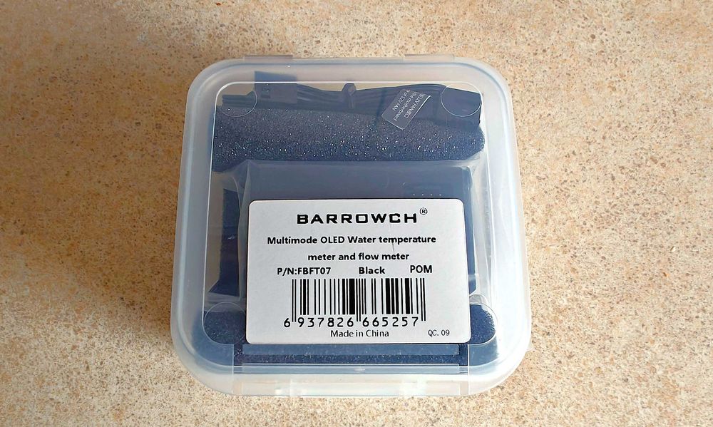 Barrow czujnik przepływu i temperatury  – czarny