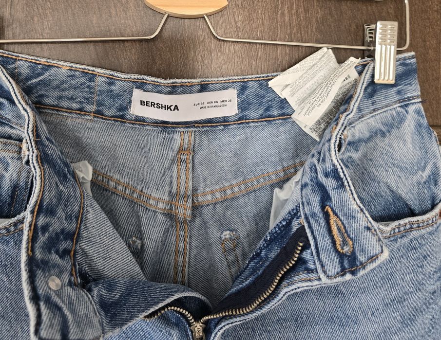 Bershka jeansy spodnie boyfriend 36 S