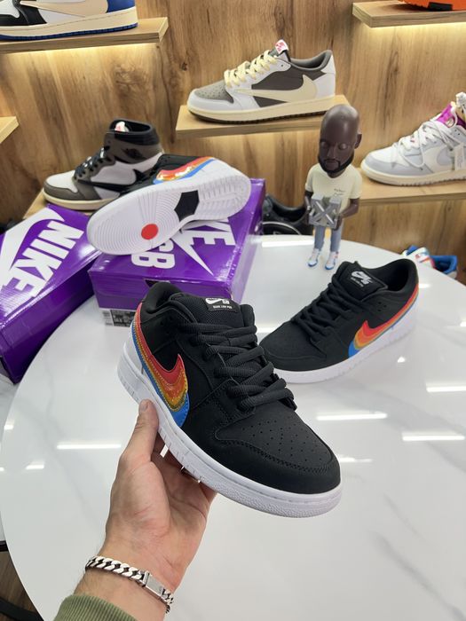 Кросівки Nike Sb Dunk Low “Polaroid” Black / Rainbow