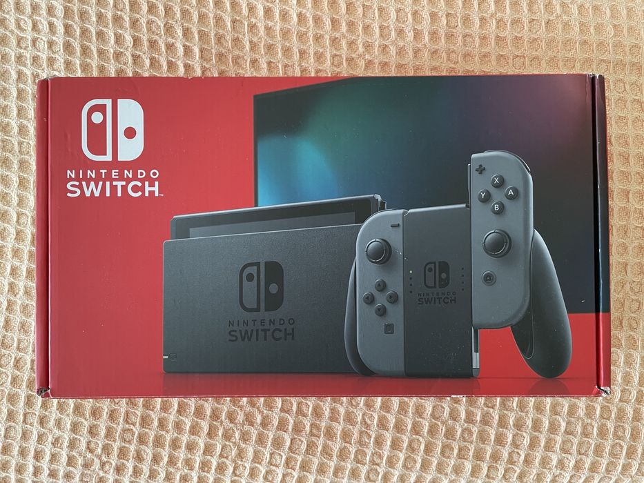 Nintendo Switch V2 Cinza com muitos acessorios