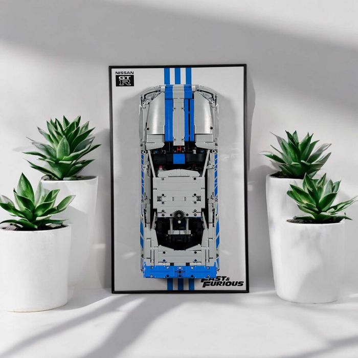 Рамка на Стіну для Лего LEGO Technic Nissan Skyline GT-R (R34) 42210