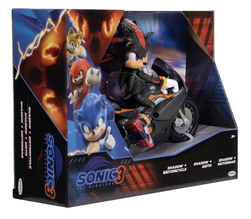 Sonic Shadow Соник 3 у кіно фігурка Шедоу і мотоцикл