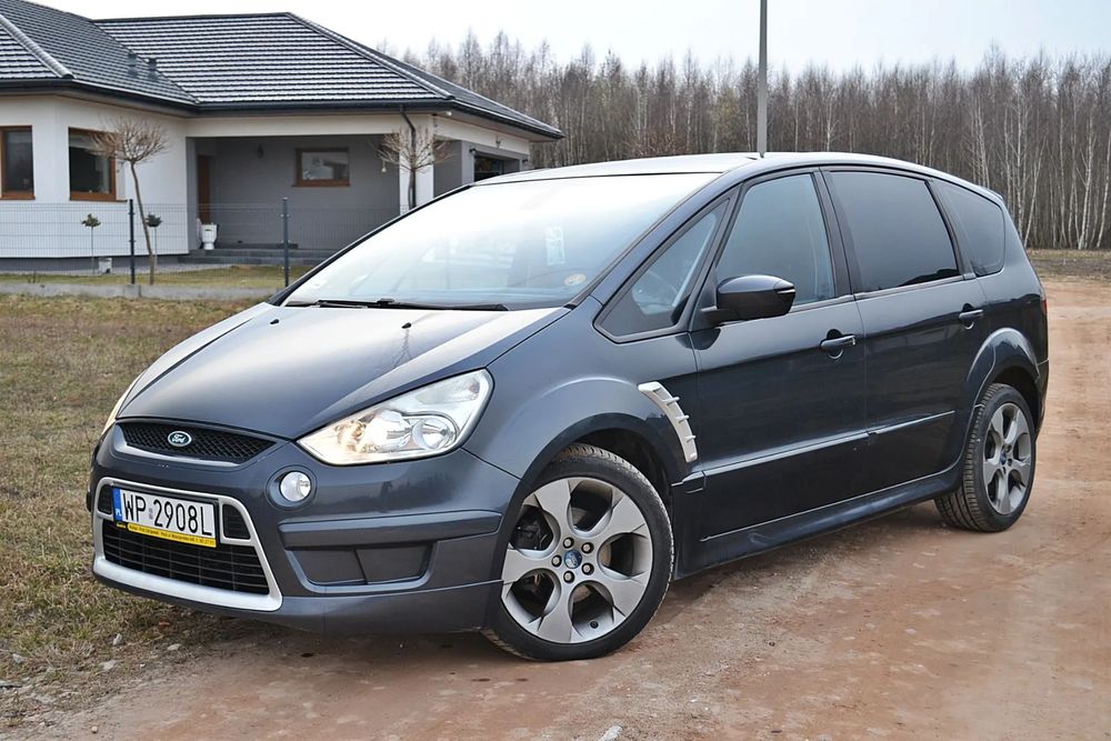 Ford S-Max 08r.1.8Tdci125KMmanualPanoramaSkóraNawiConwersPakietSTlineFelga18"Opła