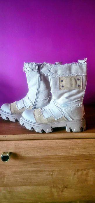 Workery beżowe roz.41 bardzo dobry