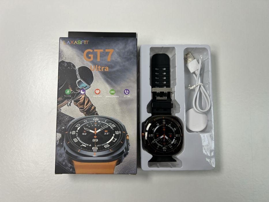 Smartwatch Laxasfit GT7 Ultra – Como Novo, Excelente Autonomia