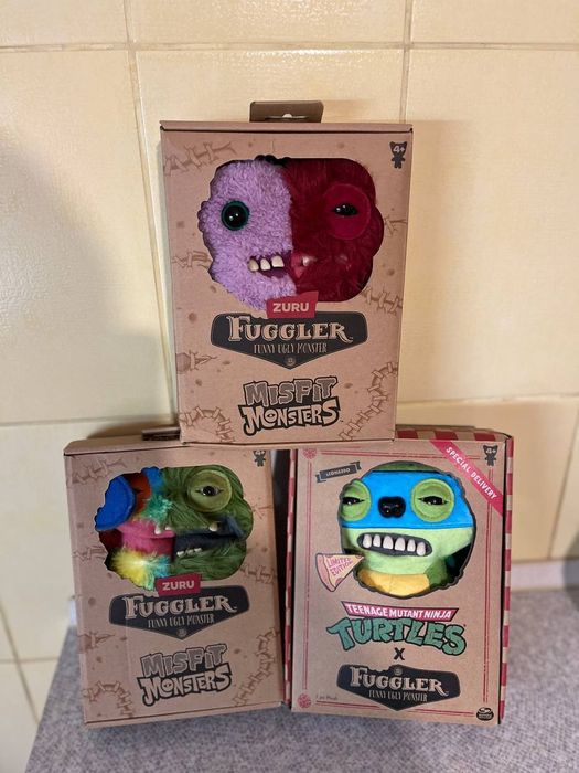 Мягкая игрушка Фуглер Fuggler Половинки Зубастик Черепашка- ниндзя Нов