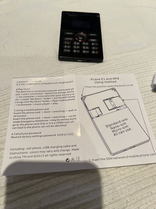 ifcane e1 pequeno telefone móvel 0.96 Polegada super fino tamanho de u
