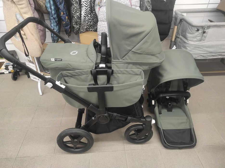 Wózek dla dwójki dzieci Bugaboo Donkey 5 Duo Zielony Z EKSPOZYCJI