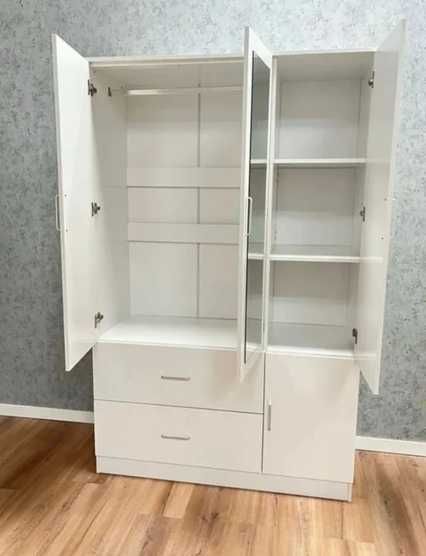 Roupeiro 3 portas com espelho - entrega gratuita