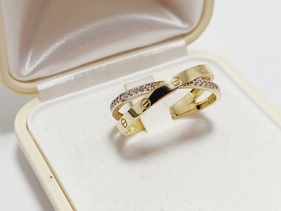 Pierścionek złoty 585 roz 20