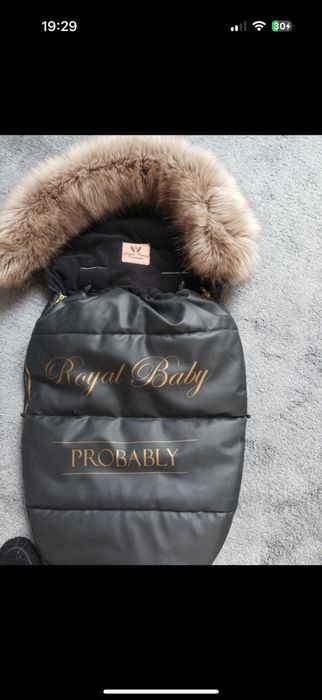 Śpiwór do wózka z futerkiem