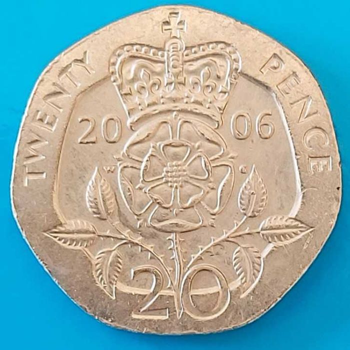 20 Pence de 2006, Reino Unido, Isabel II