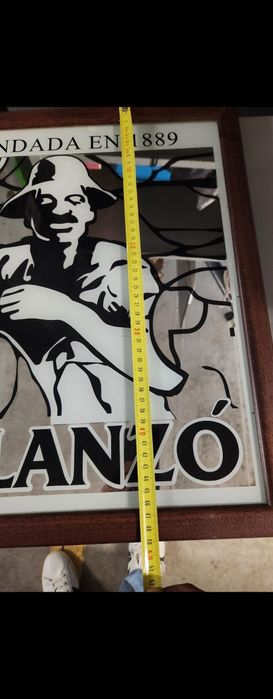 Quadro Espelho Balanzo cafés antigo em excelente estado