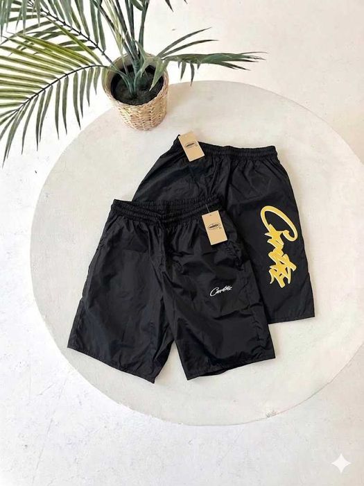 Черные Шорты Corteiz Big Logo | XS S M L XL XXL