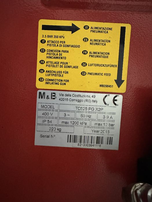 Montażownica M&B TC 525 PG „X2P”