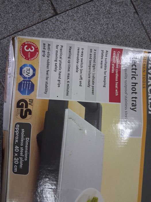 Bandeja de aquecimento elétrica